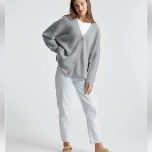 Quince Mongolian Cashmere Oversized Cardigan